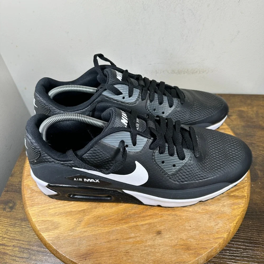 Nike Air Max 90 G Golf Shoes Black White CU9978-002 Mens Size 13 Sneakers